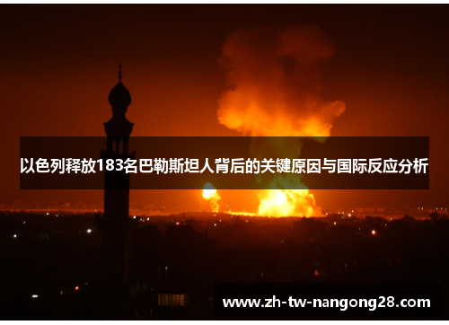 以色列释放183名巴勒斯坦人背后的关键原因与国际反应分析