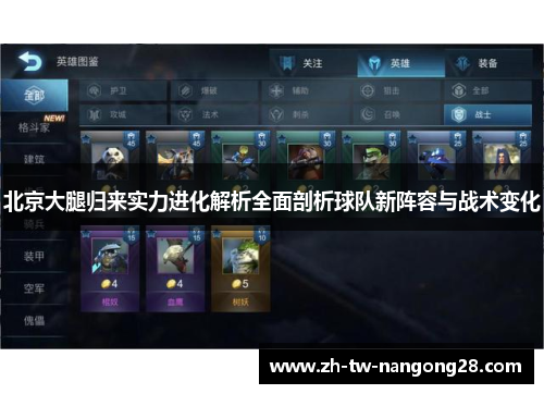 北京大腿归来实力进化解析全面剖析球队新阵容与战术变化